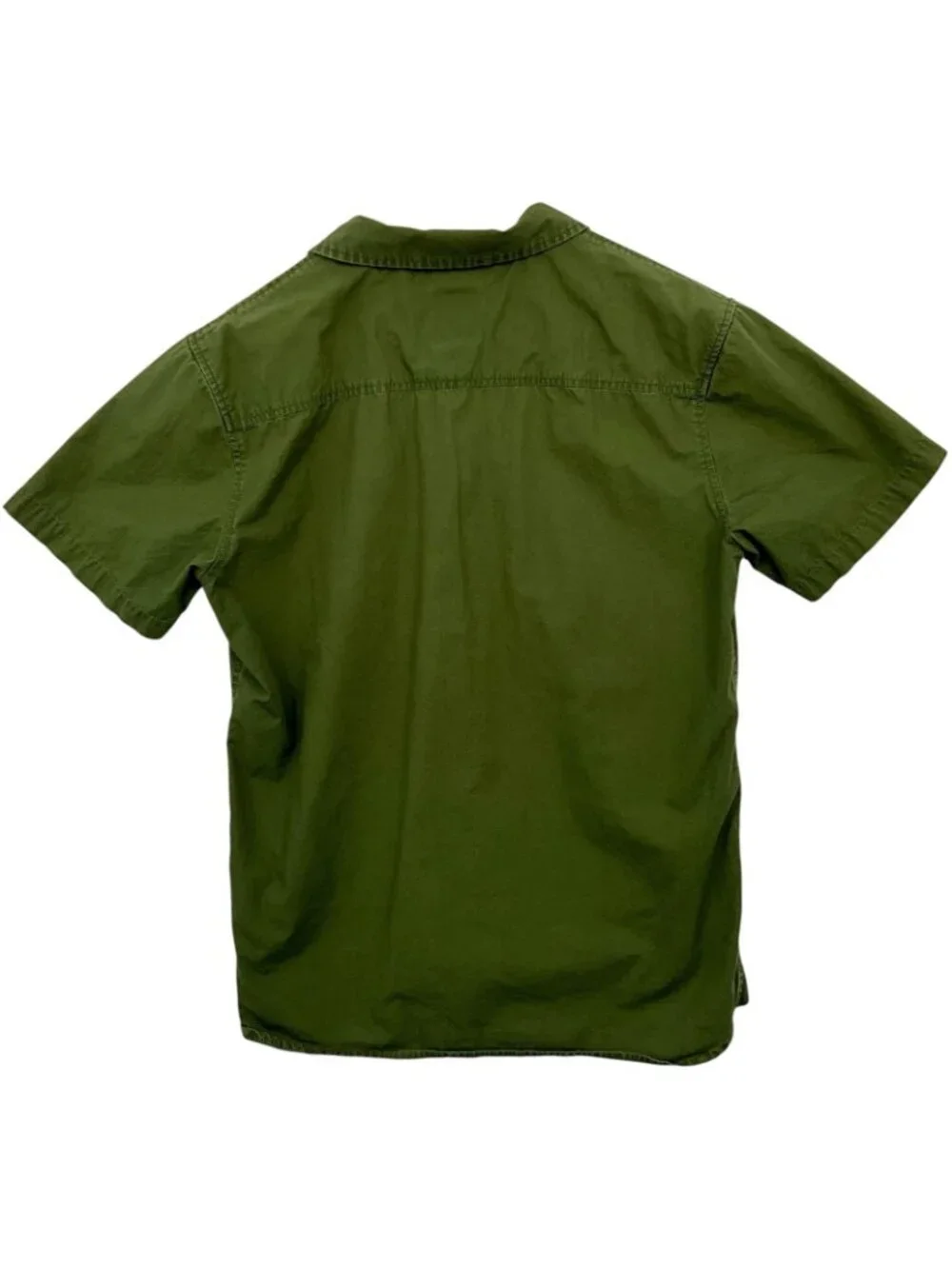 Topo Designs Field Shirt Mens Medium Green Short Sleeve Button Up Cotton Organic